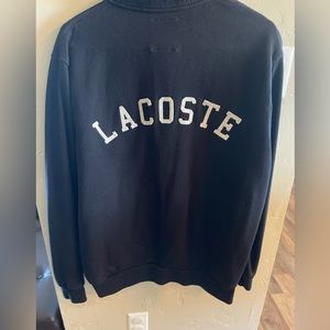 Lacoste black zip up